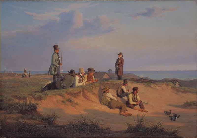 martinus rorbye Men of Skagen a summer evening in fair wheather